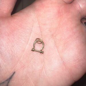 Gold Horseshoe Clasp